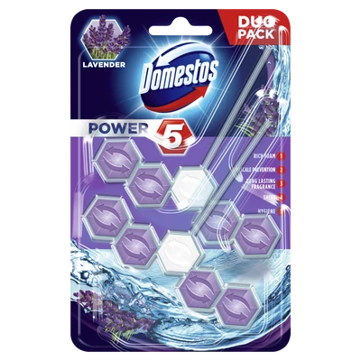 Domestos power duo 5 wc golyó Levendula (7db/krt)