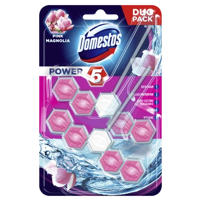 Domestos power duo 5 wc golyó Pink Magnolia (7db/krt)