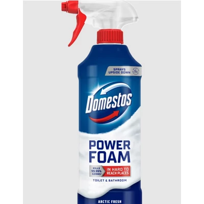 Domestos Power Foam WC és fürdőszoba tisztító hab 435ml Arctic Fresh (12db/krt)