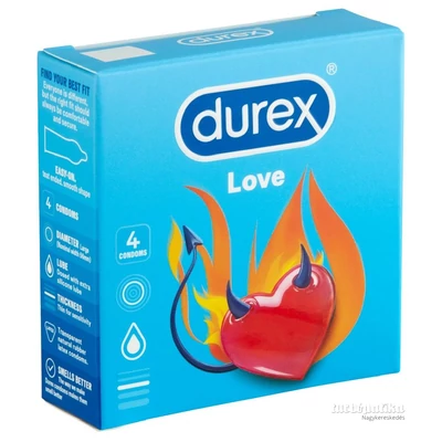 Durex óvszer 4db-os Love (24db/krt)