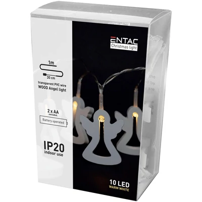 Entac karácsonyi Beltéri Fa Angyalka 10LED 1m/1,3m (24db/krt)