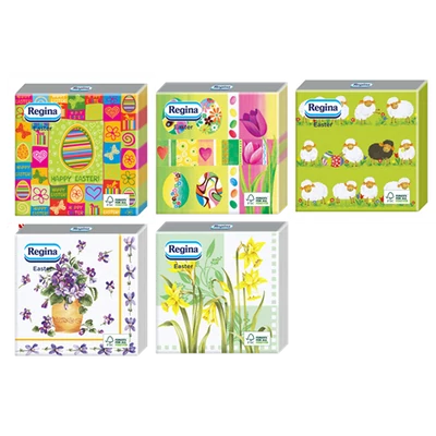 Regina szalvéta 3rtg. 15lapos Húsvéti (24db/#)