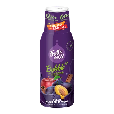 Frutta Max Bubble12 gyümölcsszörp 500ml Alma-Szilva-Fahéj (Limitált)(8db/krt)