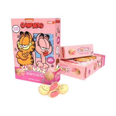 Garfield Cloudiz mini keksz 30g eperkrémmel töltve (12db/krt)