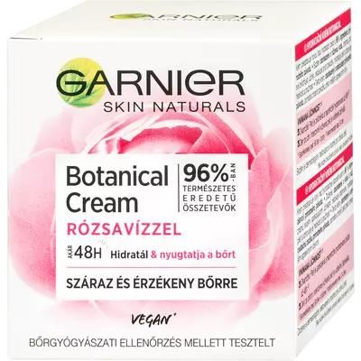 Garnier Botanical arckrém 50ml Rózsavízzel Száraz (6db/#)
