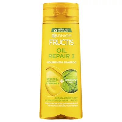Garnier Fructis sampon 250ml Oil Repair Száraz és igénybe vett hajra (12db/krt)