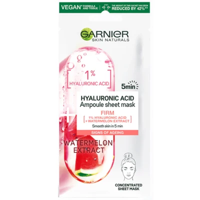 Garnier Skin Naturals Textil Maszk 28gr Ampoule Sheet-Hyaluronic (20db/krt)