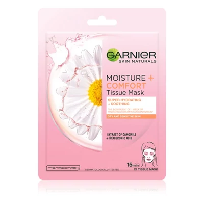 Garnier Skin Naturals Textil Maszk 28gr Camomille (20db/krt)