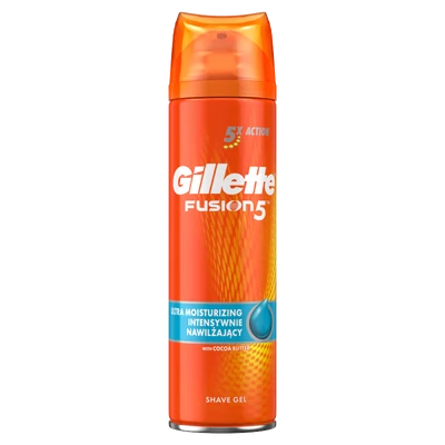 Gillette Fusion borotvagél 200ml Moisturizing 