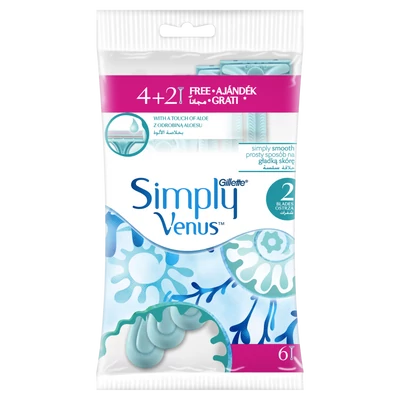 Gillette Venus Simply 4+2db-os eldobható borotva (db/krt)