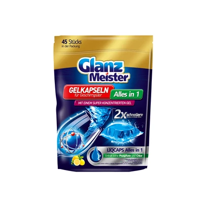 Glanz Meister Mosogatógép citromos gélkapszula 45db-os (7db/krt)