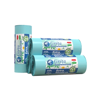 Gréta szemeteszsák erős 110l 10db-os (50db/krt) 600*1000