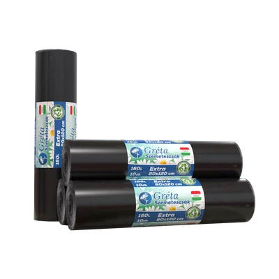 Gréta szemeteszsák erős 160l 10db-os (25db/krt) 800*1200