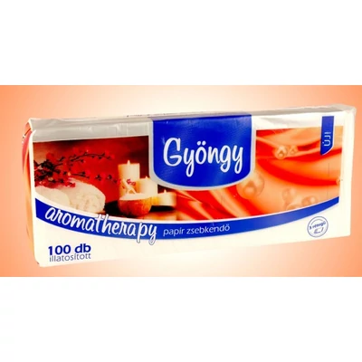 Gyöngy 100db-s papírzsebkendő 3rtg Aromatherapy (20db/krt)