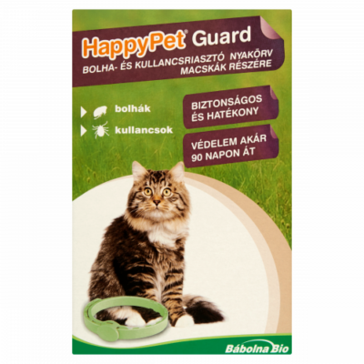HappyPet Guard Bolha és kullancsriasztó nyakörv macskáknak (12db/krt)