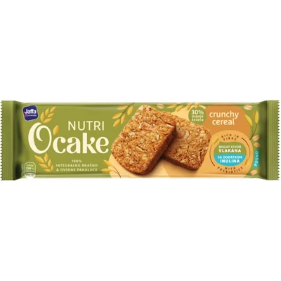Jaffa Nutri O'cake Crunchy Cereal-Rostartamú keksz Inulin prebiotikummal 115gr (24db/krt)