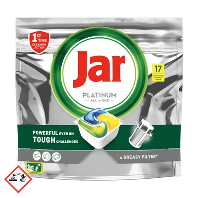 Jar Platinum mosogatógép tabletta 17db-os (5db/#)