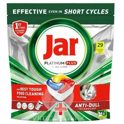Jar Platinum Plus mosogatógép tabletta 29db Lemon (db/#)
