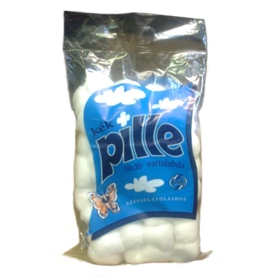 Kék Pille vattalabda 80db-os (40db/#)