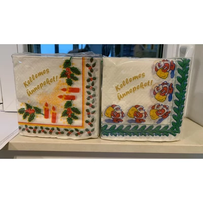 Karácsonyi szalvéta 1rtg 50db 33*33cm (28db/#)