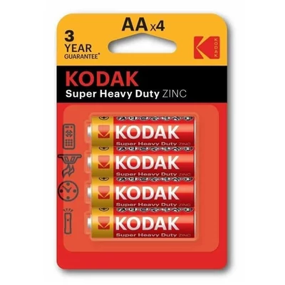 Kodak Extra Zinc Féltartós Ceruza Elem AA (1,5V) B4 4db-os (20db/krt)