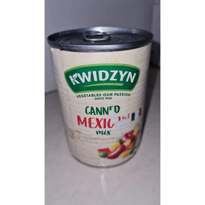 Kwidzyn mexikói mix konzerv 400g nettó tömeg/240g töltő tömeg (6db/krt)