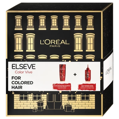 L'ORÉAL Elseve Color Vive ajándékcsomag (sampon 250ml+wonder water hajpakolás 200ml)(6db/krt)