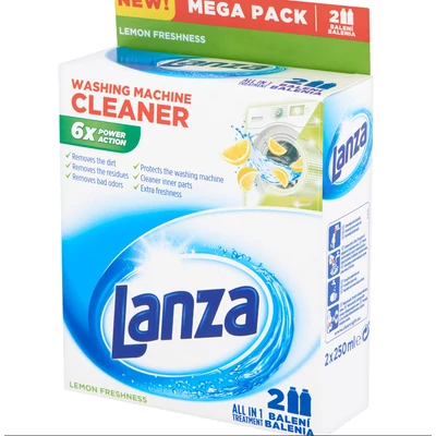 Lanza mosógép tisztító 2*250ml Lemon (12db/krt)