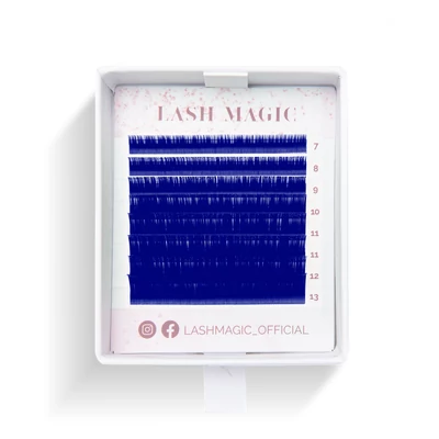 Lash Magic 8 soros színes "classic" műszempilla 0.07 CC kék MIX