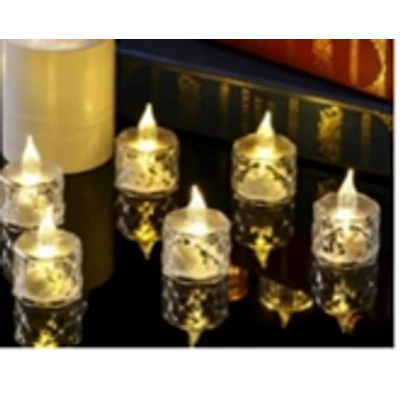 Led gyertya kicsi kristályos (24db/krt)