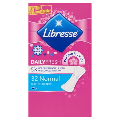 Libresse tisztasági betét 32db-os Normál Deo Fresh