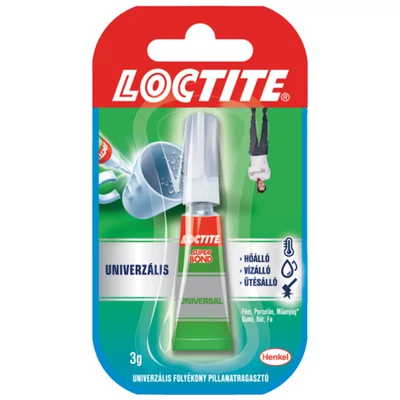 Loctite Super Blond 3g pillanatragasztó Zöld Liquid (12db/levél)