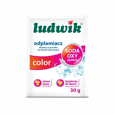 Ludwik folteltávolító por, tasakos 30g színes ruhákhoz (18db/#)