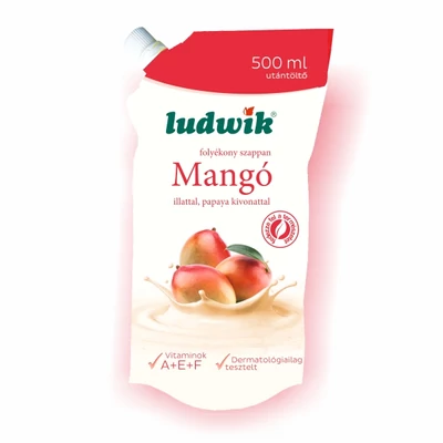 Ludwik foly. szappan 500ml ut. Mangó (8db/krt)