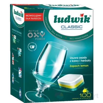 Ludwik mosogatógép tabletta 100db-os Classic (4db/krt)