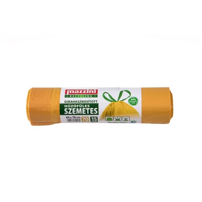 Mazzini szemeteszsák 70l húzófüles 15db-os (30db/#)