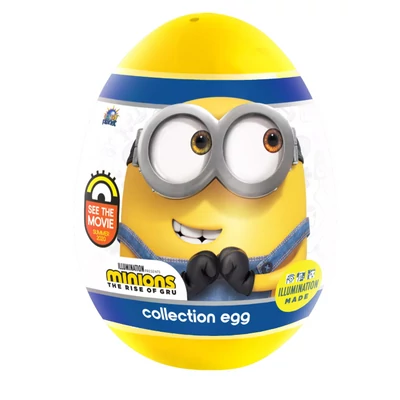 Minions Meglepetés tojás csokis keksszel 5,5gr (18db/krt)