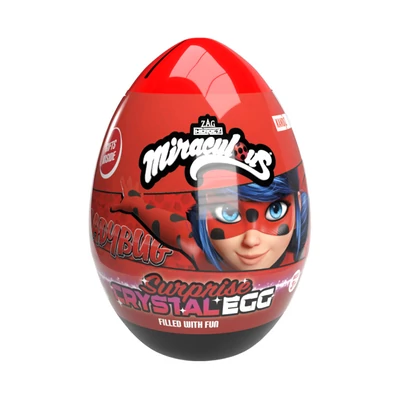 Miraculous-Katicabogár Surprise Crystal Egg Meglepetés tojás persely 16g (120db/krt)