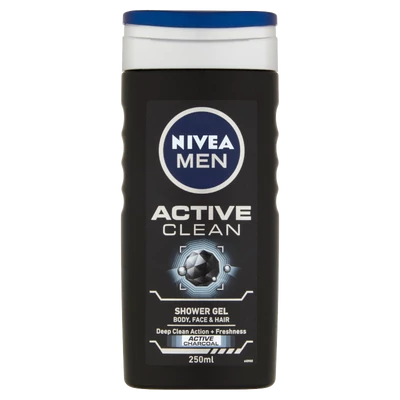 Nivea MEN tusfürdő 250ml Active Clean (12db/#)