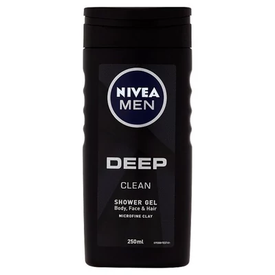 Nivea MEN tusfürdő 250ml Deep Clean (12db/#)