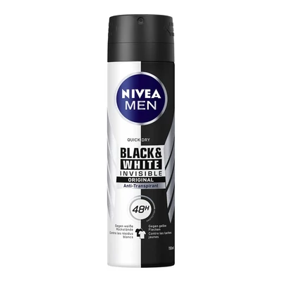 Nivea dezodor 150ml Invisible Black&White Original (6db/#)