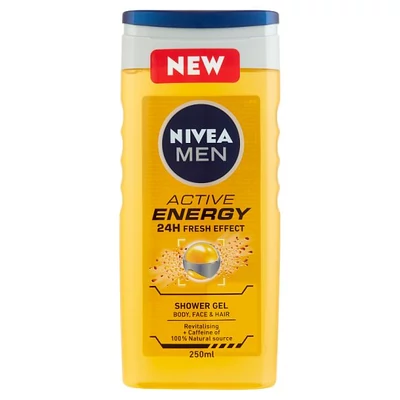 Nivea MEN tusfürdő 250ml Active Energy (12db/krt)