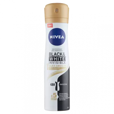 Nivea dezodor 150ml Invisible Black&White Silky Smooth (6db/krt)