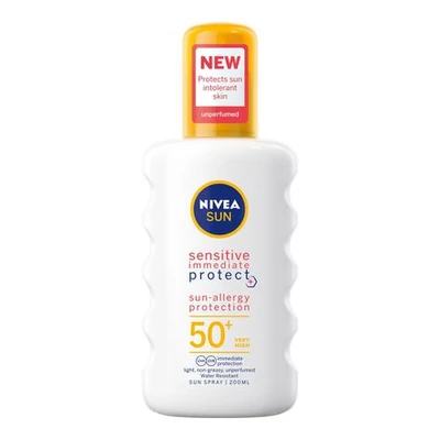 Nivea naptej 200ml 50+ Protect&Sensitive (12db/krt)