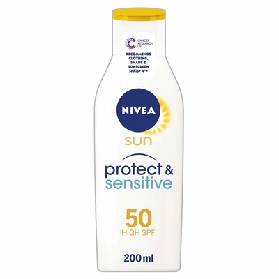 Nivea naptej 200ml 50faktor Protect&Sensitive (12db/krt)