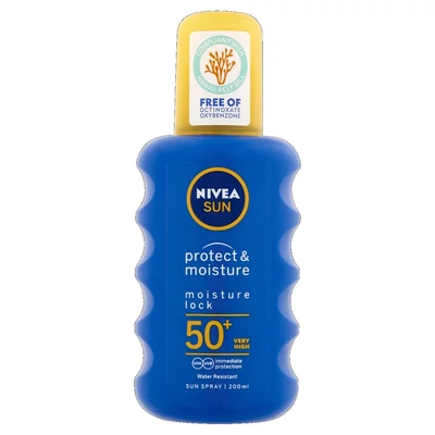 Nivea naptej 200ml 50faktor Protect&Moisture spray (12db/krt)