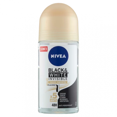 Nivea roll on 50ml Invisible Black&White Silky Smooth (6db/#)