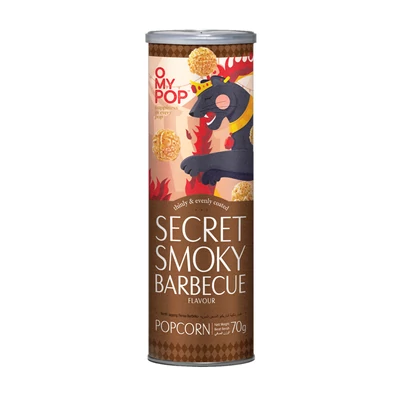 OMYPOP popcorn 70g Barbecue ízű-Secret Smoky Barbecue (12db/krt)