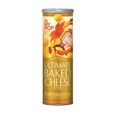 OMYPOP popcorn 70g Sajt ízű-Ultimate Baked Cheese (12db/krt)