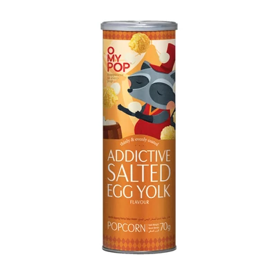 OMYPOP popcorn 70g Sózott tojássárgája ízű- Addictive Salted Egg Yolk (12db/krt)